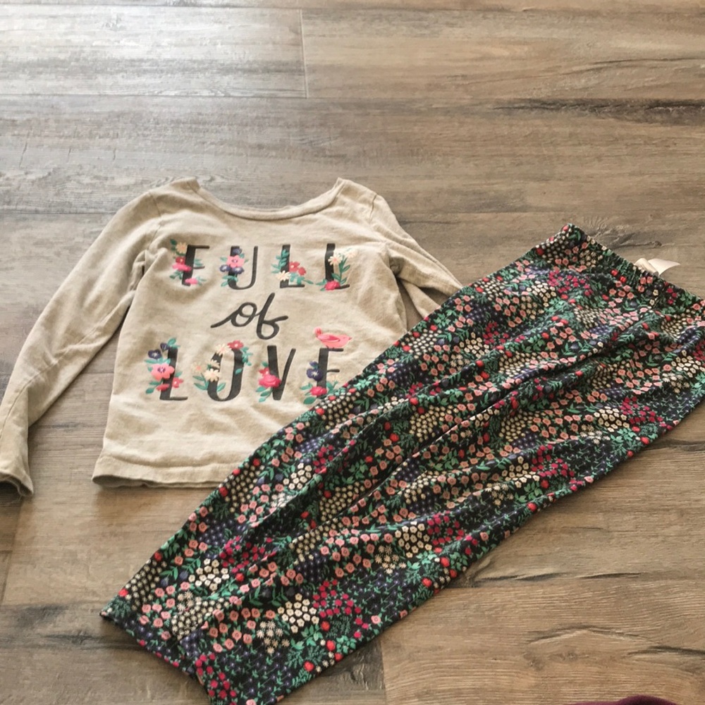 Carters Spring Leggings Set Size 7
